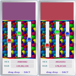 Color Picker of RGB and HEX